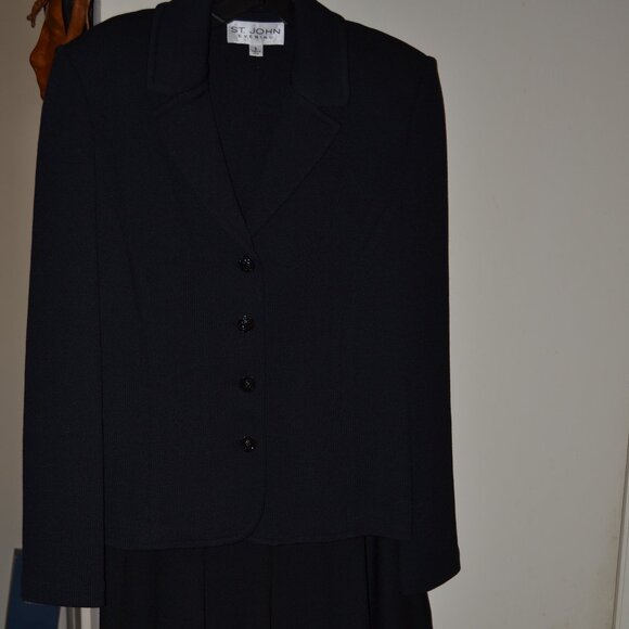 ST. JOHN EVENING BLACK SPANISH-STYLE SKIRT SET SIZE 6 - Picture 13 of 13